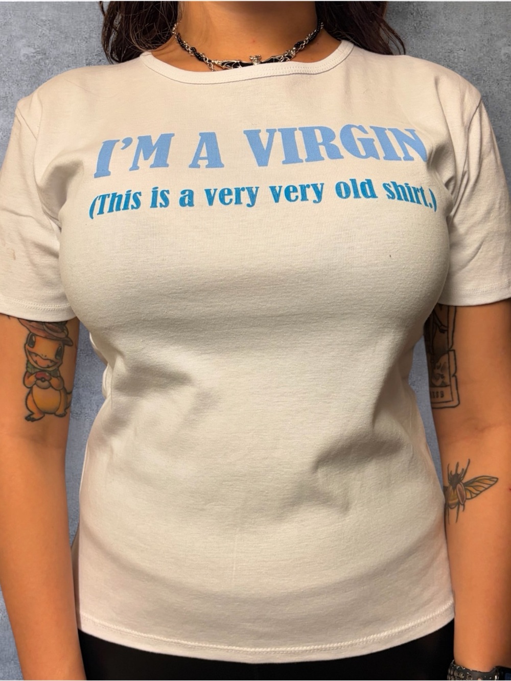 “ I’m a virgin , this is a very old shirt “ woman’s tee size Xxl